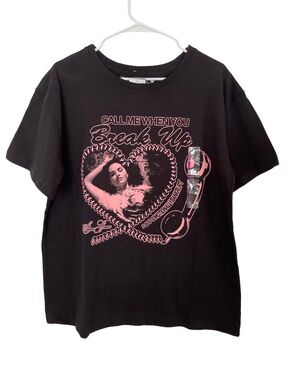 Selena Gomez T-Shirt "Call Me When you Break Up" Song XL NEW